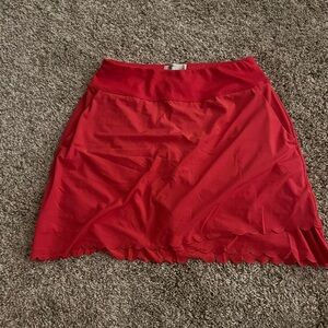 Greg Norman Collection Vibrant Red Mini Skirt